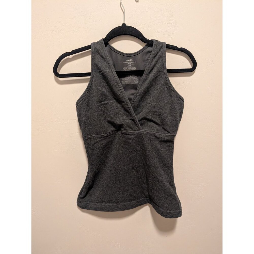 Aerodynamics Medium V-Neck Racer Back Tank Top